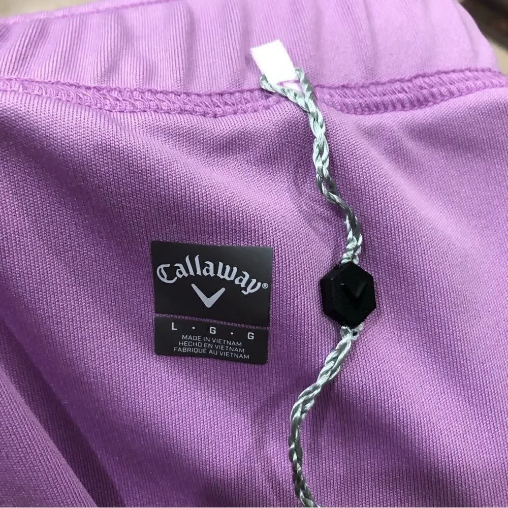 Callaway Golf Tennis Stretching Pull On Pockets Purple Skirt Skort NWOT